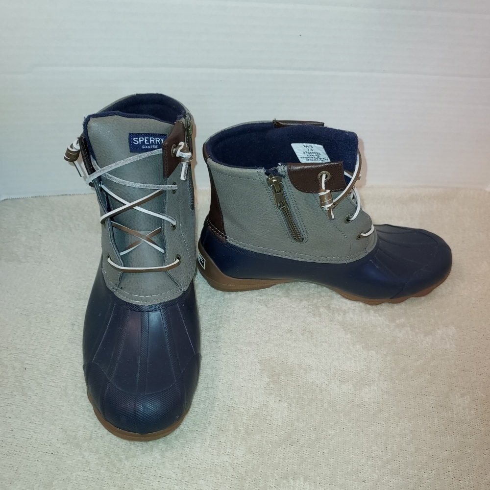 Sperry Women's Syren Gulf Rubber Ankle Rainboots size 7.5